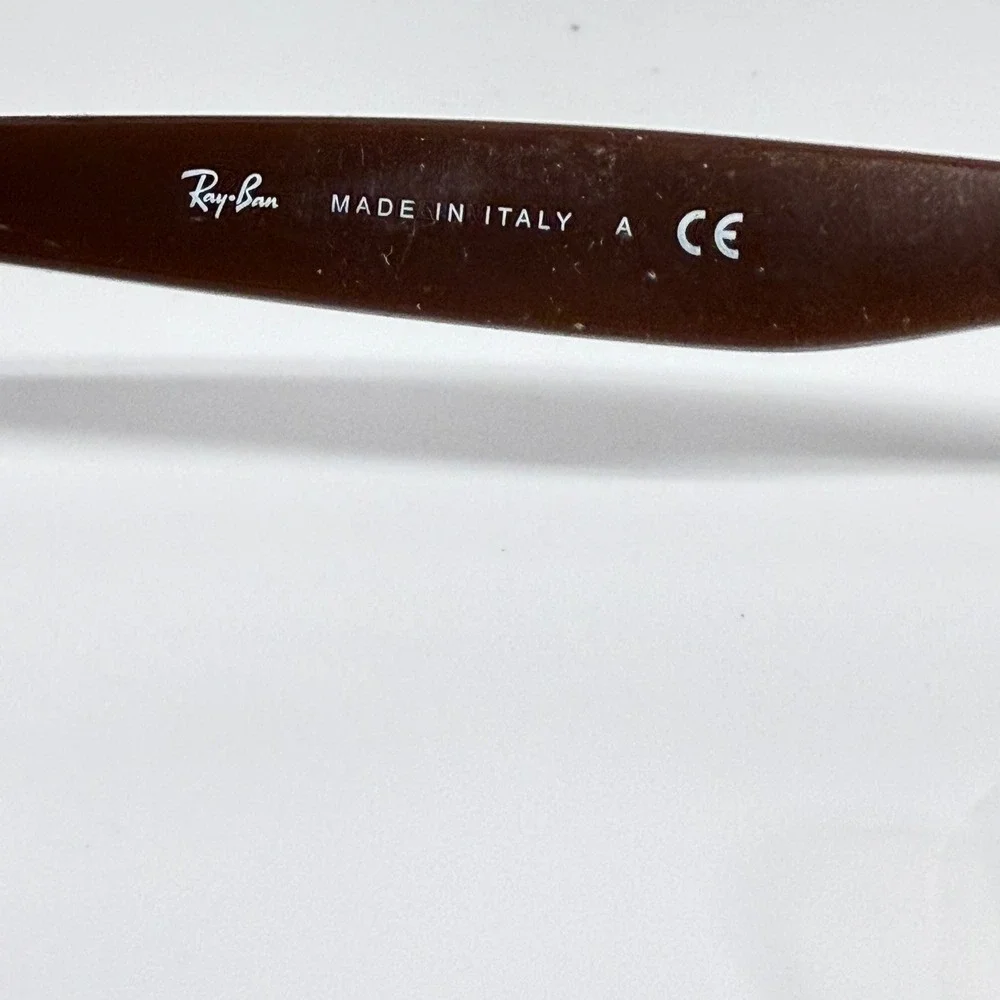 Ray-Ban RB4187 Chris Sunglasses Brown Tortoise Grey Lens 55mm Made in Italy